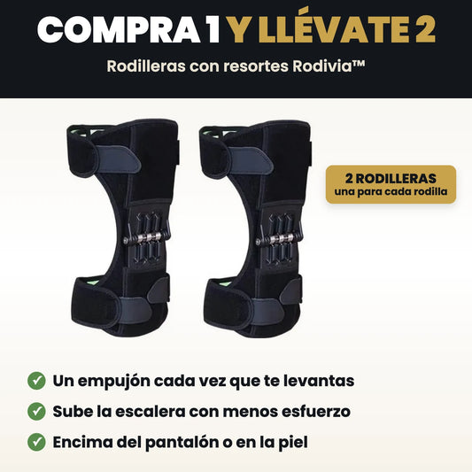 Par de rodilleras Rodivia con resortes a los costados