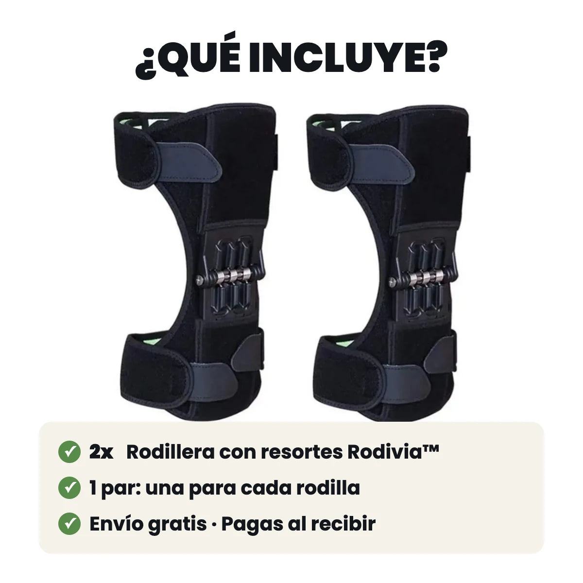Las 2 rodilleras Rodivia que llegan en tu pedido, una para cada rodilla